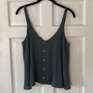 Green dressy tank top